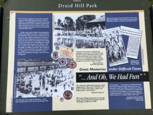 Druid Hill Park - Pool No. 2 Signage