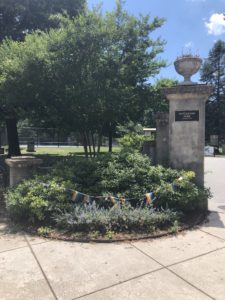 Patterson Park - entrance at Linwood and Baltimore