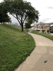 Federal Hill Park - sidewalk stretching around park