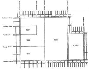 Patterson Park - Map of Park Additions from 1998 Master Plan