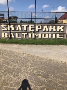 Roosevelt Park - skate park sign